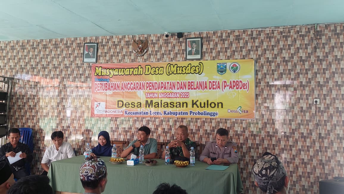 Pemerintah Desa Malasan Kulon melaksanakan MUSDES Perubahan APBDES TA. 2025